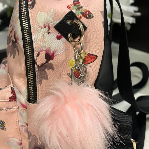 Dream Control Floral Mini Backpack Pink Butterfly Print Cute Backpack - Picture 4 of 5